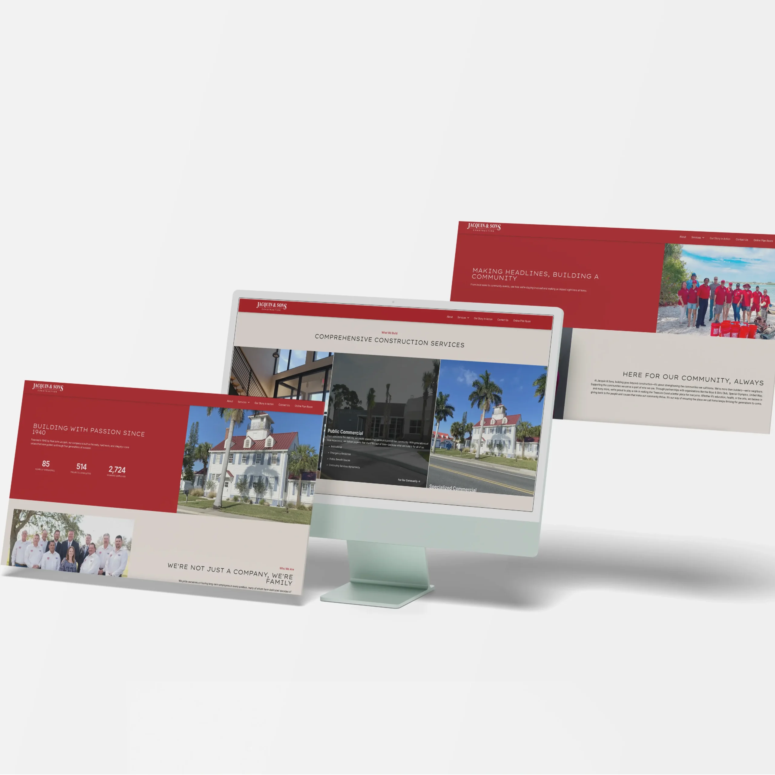 Jacquin and sons Website