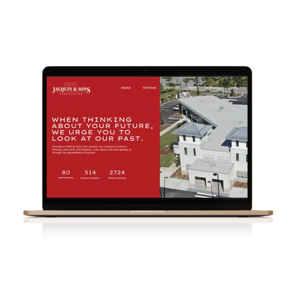 Jacquin and sons Website